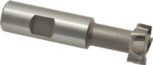 Made in USA 31/32" Diam, 25/64" Wide, Cobalt T-Slot Cutter 17/32" Neck Diam, 3/4" Shank Diam, 2-1/16" Shank Length, 3-7/16" OAL, 1/2" Bolt, Uncoated CTS125 - 03013372