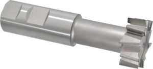 Made in USA 1-15/32" Diam, 5/8" Wide, High Speed Steel T-Slot Cutter 25/32" Neck Diam, 1" Shank Diam, 2-15/16" Shank Length, 4-7/16" OAL, 3/4" Bolt, Uncoated TS175 - 73000481