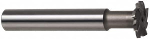 Made in USA 2" Diam, 5/8" Wide, Cobalt T-Slot Cutter 51/64" Neck Diam, 1-9/16" Neck Length, 1" Shank Diam, 5-11/16" OAL, Uncoated CETS2-58 - 00608703