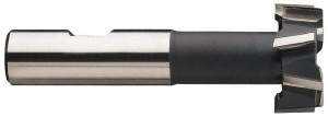 Value Collection 2-7/32" Diam, 1-3/32" Wide, High Speed Steel T-Slot Cutter 1-9/32" Neck Diam, 1-1/4" Shank Diam, 2-5/16" Shank Length, 5-3/8" OAL, 1-1/4" Bolt, TiN Finish C1615116 - 03000742