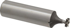 KEO ANSI 202 (Old Std # 201) 1/4" Cut Diam, 1/16" Cut Width, 1/2" Shank, Staggered-Tooth Woodruff Keyseat Cutter High Speed Steel, Uncoated, 2-1/16" OAL, 6 Teeth 62015 - 72468069