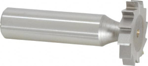 Made in USA ANSI 608 (Old Std # 13) 1" Cut Diam, 3/16" Cut Width, 1/2" Shank, Straight-Tooth Woodruff Keyseat Cutter High Speed Steel, Uncoated, 2-3/16" OAL, 12 Teeth KY725 - 73060139
