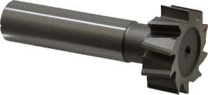 Made in USA ANSI 1208 (Old Std # 152) 1" Cut Diam, 3/8" Cut Width, 1/2" Shank, Staggered-Tooth Woodruff Keyseat Cutter High Speed Steel, Uncoated, 2-3/8" OAL, 10 Teeth STKY775 - 72971526