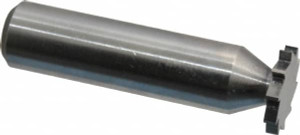 Made in USA ANSI 305 (Old Std # 4) 5/8" Cut Diam, 3/32" Cut Width, 1/2" Shank, Straight-Tooth Woodruff Keyseat Cutter Solid Carbide, Uncoated, 2.0938" OAL, 10 Teeth 305 - 73055048