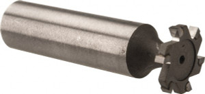 Made in USA ANSI 305 (Old Std # 4) 5/8" Cut Diam, 3/32" Cut Width, 1/2" Shank, Straight-Tooth Woodruff Keyseat Cutter Carbide-Tipped, Uncoated, 2.0938" OAL, 6 Teeth TC305 - 00361311