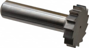 Made in USA ANSI 809 (Old Std # 18) 1-1/8" Cut Diam, 1/4" Cut Width, 1/2" Shank, Straight-Tooth Woodruff Keyseat Cutter Solid Carbide, Uncoated, 2-1/4" OAL, 14 Teeth 809 - 73055188