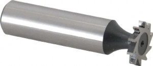 Value Collection ANSI 305 (Old Std # 4) 5/8" Cut Diam, 3/32" Cut Width, 1/2" Shank, Straight-Tooth Woodruff Keyseat Cutter High Speed Steel, Uncoated, 2.0938" OAL, 8 Teeth C1100305 - 03060043