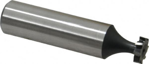 Value Collection ANSI 303 (Old Std # 212) 3/8" Cut Diam, 3/32" Cut Width, 1/2" Shank, Staggered-Tooth Woodruff Keyseat Cutter High Speed Steel, Uncoated, 2.0938" OAL, 6 Teeth C1200212 - 02972123