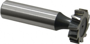 Value Collection ANSI 807 (Old Std # A) 7/8" Cut Diam, 1/4" Cut Width, 1/2" Shank, Staggered-Tooth Woodruff Keyseat Cutter High Speed Steel, Uncoated, 2-1/4" OAL, 10 Teeth C1200807 - 02979011
