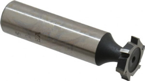 Value Collection ANSI 405 (Old Std # 5) 5/8" Cut Diam, 1/8" Cut Width, 1/2" Shank, Staggered-Tooth Woodruff Keyseat Cutter Cobalt, Uncoated, 2-1/8" OAL, 8 Teeth C2200405 - 02963056