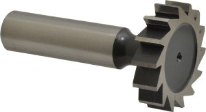 Value Collection ANSI 1010 (Old Std # D) 1-1/4" Cut Diam, 5/16" Cut Width, 1/2" Shank, Straight-Tooth Woodruff Keyseat Cutter Cobalt, Uncoated, 2-5/16" OAL, 14 Teeth C21001010 - 03065042