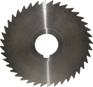 KEO 4 x 3/64", 1" Arbor, 40-Tooth High Speed Steel Slitting & Slotting Saw Uncoated, RH Cut, Straight Teeth, Concave Ground, Contains Keyway 09320 - 44113249