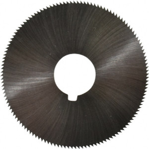 Made in USA 2-1/4 x 0.036", 5/8" Arbor, 132-Tooth High Speed Steel Slitting & Slotting Saw Uncoated, RH Cut, Straight Teeth, Concave Ground, Contains Keyway OSSB036132 - 73328361