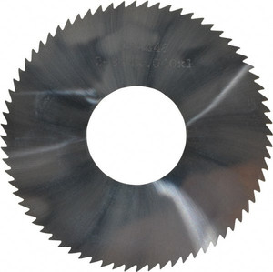 Made in USA 2-3/4 x 0.04", 1" Arbor, 72-Tooth Solid Carbide Slitting & Slotting Saw Straight Teeth, Concave Ground X3C04072 - 83270405