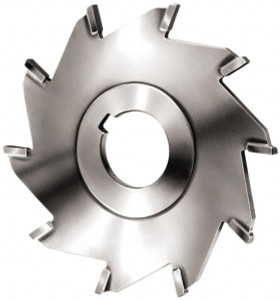 Made in USA 6 x 3/16", 1-1/4" Arbor, 12-Tooth Carbide-Tipped Slitting & Slotting Saw Uncoated, RH Cut, Straight Teeth, Contains Keyway 2554-65 - 73518649