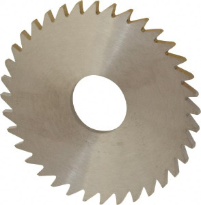 RobbJack 1-3/4 x 0.0781", 1/2" Arbor, 36-Tooth Solid Carbide Slitting & Slotting Saw Uncoated, RH Cut, Straight Teeth, Concave Ground C17-0781-16-36 - 02116127