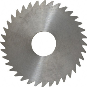 RobbJack 1-3/4 x 1/8", 1/2" Arbor, 36-Tooth Solid Carbide Slitting & Slotting Saw Uncoated, RH Cut, Straight Teeth, Concave Ground C17-1250-16-36 - 02116168