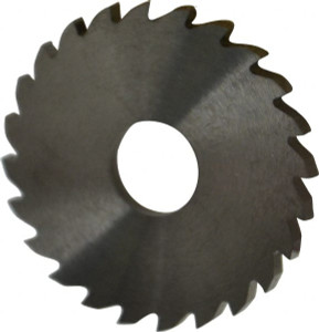 RobbJack 1-3/4 x 1/8", 1/2" Arbor, 24-Tooth Solid Carbide Slitting & Slotting Saw Uncoated, RH Cut, Straight Teeth, Concave Ground C17-1250-16-24 - 02116150