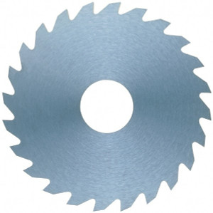 RobbJack 3 x 0.025", 1" Arbor, 30-Tooth Solid Carbide Slitting & Slotting Saw Uncoated, RH Cut, Straight Teeth, Concave Ground C30-0250-32-30 - 02119915
