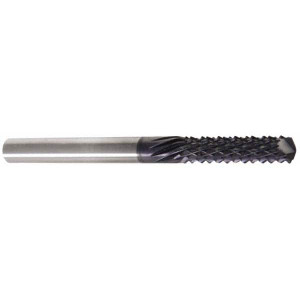 LMT Onsrud LP 3/16" Diam, 5/8" LOC, 1/4" Shank Diam, Burr-End Diamond-Pattern Router Bit Solid Carbide, 6.35 Finish, 2" OAL, RH Cut, Use on Composites 66-906ALTIN - 44192383