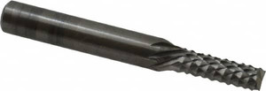 OSG 3/16" Diam, 5/8" LOC, 1/4" Shank Diam, End Mill-End Diamond-Pattern Router Bit Solid Carbide, Finish, 2" OAL, RH Cut, Use on Fiberglass 640-1883 - 55149454