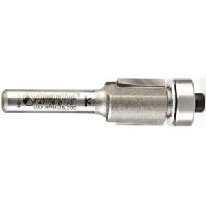 Amana Tool 1/2" Diam, 1/2" LOC, 2 Flute Carbide-Tipped Edge Profile Flush Trim Router Bit 1/4" Shank Diam, 2-1/4" OAL, Use on Laminate, Wood 47106 - 89497697