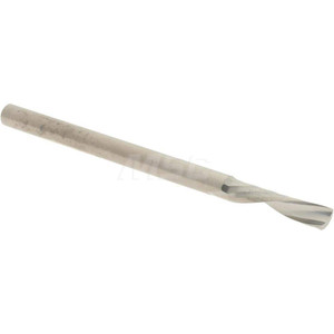 Accupro 1/8" Diam RH Solid Carbide 1-Flute Single Edge Downcut Spiral Router Bit Uncoated, 1/2" LOC, 1/8" Shank Diam, 2" OAL, UHMW OCSFL12522 - 71177257