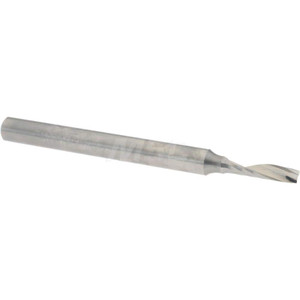 Accupro 5mm Diam RH Solid Carbide 1-Flute Single Edge Upcut Spiral Router Bit Uncoated, 20mm LOC, 8mm Shank Diam, 95mm OAL, Use on Plastics OCSFPM05070 - 71177612