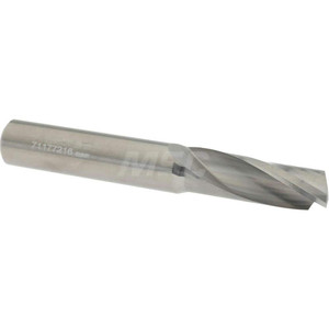 Accupro 1/2" Diam RH Solid Carbide 1-Flute Single Edge Upcut Spiral Router Bit Uncoated, 1-3/8" LOC, 1/2" Shank Diam, 3-1/2" OAL, Use on Aluminum Plate, Single or Multi-Sheet Aluminum OCSFA500812 - 71177216