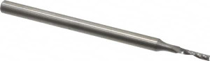 LMT Onsrud LP 1/16" Diam RH Solid Carbide 1-Flute Single Edge Upcut Spiral Router Bit Uncoated, 1/4" LOC, 1/8" Shank Diam, 2" OAL, Use on Acrylic, Nylon, PVC, Polycarbonate, Solid Surfaces 63-701 - 76526193