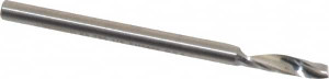 LMT Onsrud LP 1/8" Diam RH Solid Carbide 1-Flute Single Edge Upcut Spiral Router Bit Uncoated, 1/2" LOC, 1/8" Shank Diam, 2" OAL, UHMW 63-763 - 82901398