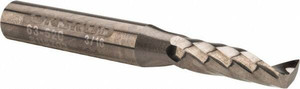 LMT Onsrud LP 3/16" Diam RH Solid Carbide 1-Flute Single Edge Upcut Spiral Router Bit Uncoated, 5/8" LOC, 1/4" Shank Diam, 2" OAL, Use on Acrylic 63-520 - 76383900