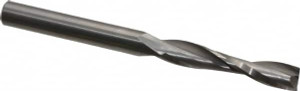 LMT Onsrud LP 1/4" Diam RH Solid Carbide 2-Flute Double Edge Upcut Spiral Router Bit Uncoated, 1-1/4" LOC, 1/4" Shank Diam, 3" OAL, UHMW 52-700 - 76524578