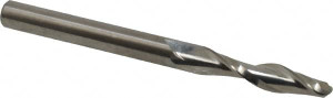 LMT Onsrud LP 1/4" Diam RH Solid Carbide 2-Flute Ball End Taper Upcut Spiral Router Bit Uncoated, 1-1/8" LOC, 1/4" Shank Diam, 3" OAL, Use on Plastics 65-225B - 85881811