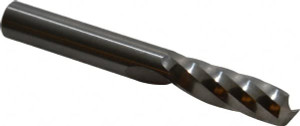 LMT Onsrud LP 3/8" Diam RH Solid Carbide 1-Flute Single Edge Upcut Spiral Router Bit Uncoated, 1-1/8" LOC, 3/8" Shank Diam, 3" OAL, Use on Acrylic 63-535 - 76383934