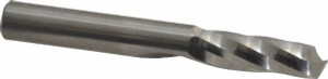 LMT Onsrud LP 3/8" Diam RH Solid Carbide 1-Flute Single Edge Upcut Spiral Router Bit Uncoated, 1-1/8" LOC, 3/8" Shank Diam, 3" OAL, Use on Aluminum, Plastics, Solid Surfaces, Wood 65-033 - 09886045