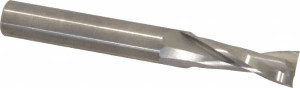 LMT Onsrud LP 1/2" Diam RH Solid Carbide 2-Flute Double Edge Upcut Spiral Router Bit Uncoated, 1-1/4" LOC, 1/2" Shank Diam, 4" OAL, UHMW 52-702 - 76524594