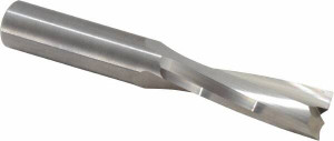 LMT Onsrud LP 1/2" Diam RH Solid Carbide 2-Flute Double Edge Upcut Spiral Router Bit Uncoated, 1-5/8" LOC, 1/2" Shank Diam, 3-1/2" OAL, UHMW 52-652 - 73214884