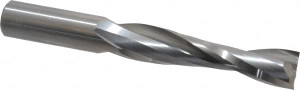 LMT Onsrud LP 1/2" Diam RH Solid Carbide 2-Flute Double Edge Upcut Spiral Router Bit Uncoated, 2-1/8" LOC, 1/2" Shank Diam, 4" OAL, UHMW 52-706 - 76524610