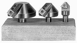 APT 3 Countersinks, 82° Included Angle, 1/4 to 3/4" Cut Dia Smallest Tool, 1-1/4 to 2-1/2" Cut Dia Largest Tool, Indexable Countersink Set Uses 3 Square & Triangle SPGH & TPGH Inserts, 1/2, 3/4" Shank Diam CCS82 - 72459936