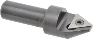 APT 3/4" Max Diam, 1/2" Shank Diam, 60° Included Angle, Indexable Countersink Uses 1 Triangle TPGH 321 Insert CC160 - 72459001