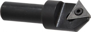 APT 3/4" Max Diam, 1/2" Shank Diam, 90° Included Angle, Indexable Countersink Uses 1 Triangle TPGH 321 Insert CC190 - 72459209