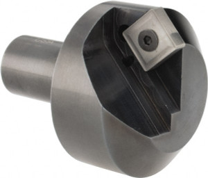 Cutting Tool Technologies 1.9" Max Diam, 3/4" Shank Diam, 0.27" LOC, 100° Included Angle, Indexable Countersink Uses Square SNMG 432 Inserts 1NC-030-C - 73156515