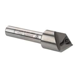 Everede Tool 0.583" Max Diam, 3/8" Shank Diam, 82° Included Angle, Indexable Countersink Uses 1 Triangle TPGH 215 Insert 01286 - 03303237