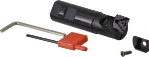 Value Collection 1-1/4" Max Diam, 1" Shank Diam, Adjustable Included Angle, Indexable Countersink Uses Triangle TCMT 16T304 Inserts FLEX1 - 00388165