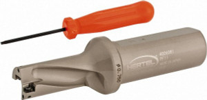Hertel 1-1/2" Max Drill Depth, 2xD, 3/4" Diam, Indexable Insert Drill Drill Style HID, Takes 2 Inserts, 1" Shank Diam, Straight Shank 4006081 - 39269766