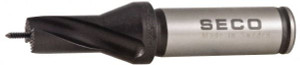 Seco Tools 12.5 to 12.99mm, 1.5xD, 0.79" Max Depth, 5/8" Shank Diam, 0.472" Flute, 3.795" OAL, Replaceable-Tip Drill Uses SD100 Inserts, SD101 Toolholder, Series SD101 02445818 - 57027104