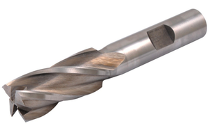 Precise 5/8" Mill x 1/2" Shank H.S.S. 4 Flute Single-End Center Cut End Mill, 3-7/16" OAL - 5802-0625