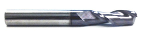 Precise 1/8" Mill Diameter x 1/8" Shank 2 Flute AlTiN-Coated End Mill, Flute Length 1/2", 1-1/2" OAL - 5806-1250