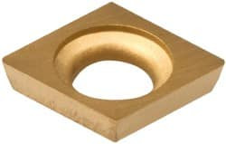 Everede Tool CDCD-07 CV-7 TIN Carbide Boring Insert TiN Finish, 80° Diamond, 0.007" Corner Radius, 5/32" Inscribed Circle, 0.04" Thick, 15° Relief Angle 04043 - 08033060